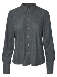 Vero Moda Koszula w kolorze antracytowym rozmiar: L. Czarne koszule Vero Moda, l, bez wzorów, bez kołnierzyka, bez ramiączek. Za 118,95 zł.