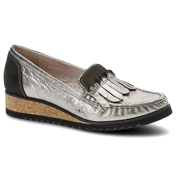 Półbuty damskie Simen, wsuwane ze skórzaną i miękką wkładką , czarne z kryształkami, 0769-Vs04-Krysztalki-K-W-Nero. Żółte czółenka Simen, bez wzorów, bez obcasa, na koturnie, bez zapięcia. Za 189,00 zł.