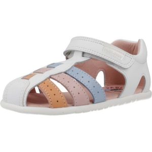 Sandały PABLOSKY 037707P Biały. Białe sandały PABLOSKY, bez wzorów, ze skóry, bez obcasa, bez zapięcia. Za 218,99 zł.