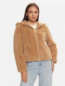 Guess Kurtka przejściowa W3BL50 WFSD0 Beżowy Regular Fit. Brązowe kurtki Guess, l, z aplikacjami, z syntetyku, bez kaptura. Za 499,99 zł.