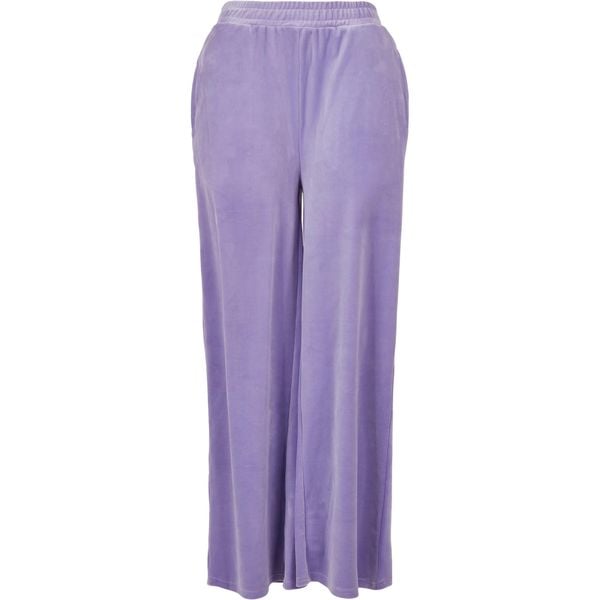 Spodnie damskie Urban Classics wysoka talia straight velvet. Niebieskie spodnie dresowe Urban Classics, bez wzorów. Za 168,50 zł.