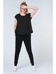 Detto Fatto Koszulka w kolorze czarnym rozmiar: L. Czarne bluzki Detto Fatto, l, bez wzorów, z bawełny, bez kołnierzyka, bez ramiączek. Za 65,99 zł.