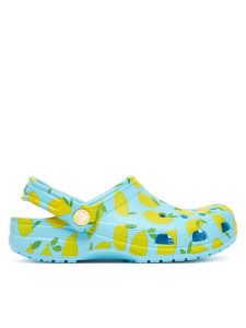 Crocs Klapki Classic Fresh Fruits Clog 211008 Niebieski. Niebieskie klapki Crocs, bez wzorów, z tworzywa sztucznego, bez obcasa. Za 139,00 zł.