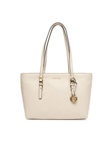 MICHAEL Michael Kors Torebka Quinn 30T5GQNT2L Écru. Torebki klasyczne MICHAEL Michael Kors, bez wzorów, ze skóry, bez dodatków. Za 699,99 zł.
