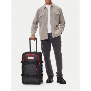 Walizka średnia Hunter. Czarne walizki Hunter, bez wzorów, średnie. Za 459,99 zł.