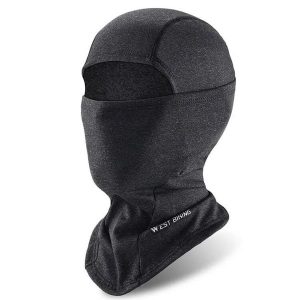 Czapka z pełnym zakryciem, ciepła ochrona, czarna / szara. Czarne czapki WEST BIKING, bez wzorów, z materiału, sportowe. Za 63,04 zł.