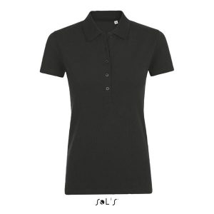 Damska koszulka polo Sol's Phoenix. Czarne bluzki SOL'S, s, bez wzorów, bez kołnierzyka, bez ramiączek. Za 159,00 zł.