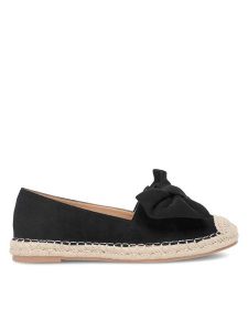 DeeZee Espadryle KL601-69 Czarny. Czarne espadryle DeeZee, bez wzorów, z materiału, bez obcasa. Za 99,99 zł.