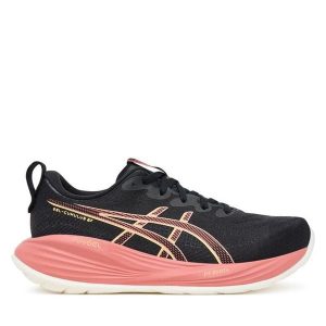 Buty do biegania Asics. Czarne buty sportowe ASICS, bez wzorów, bez zapięcia, do biegania. Za 489,99 zł.