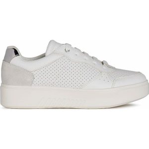 Geox Skórzane sneakersy "Henbus" w kolorze białym rozmiar: 36. Białe trampki Geox, bez wzorów, z gumy, bez zapięcia. Za 278,45 zł.