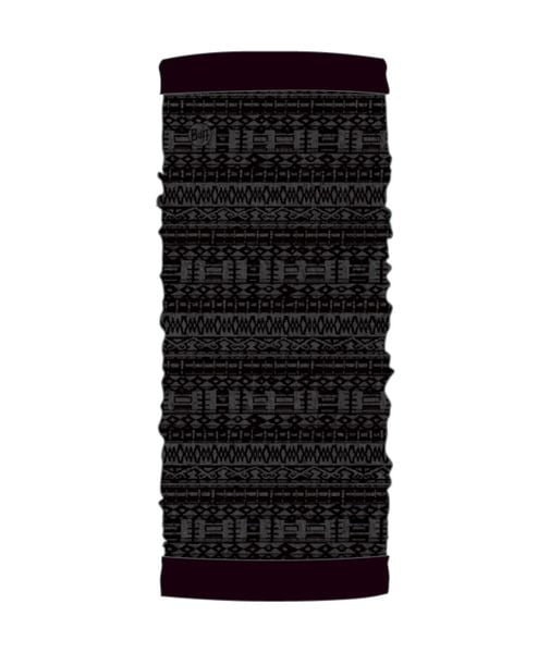Komin na szyję - Bandana BUFF Polar Reversible Urid. Czarne szaliki Buff, na zimę, bez wzorów, z elastanu. Za 143,30 zł.