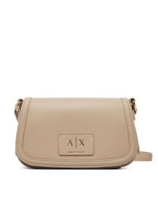 Armani Exchange Torebka XW002596 AF22649 U6223 Beżowy. Brązowe listonoszki Armani Exchange, bez wzorów, ze skóry, bez dodatków. Za 599,99 zł.