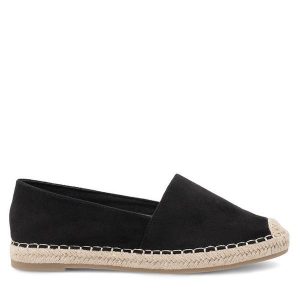 Espadryle Jenny Fairy. Czarne espadryle Jenny Fairy, bez wzorów, bez obcasa. Za 47,99 zł.