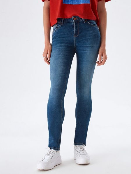 LTB Dżinsy "Aspen Y" - Slim fit - w kolorze granatowym rozmiar: W27/L32. Niebieskie jeansy LTB, z aplikacjami, ze skóry. Za 78,84 zł.