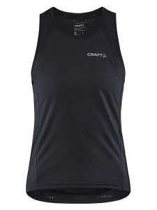 Craft Top kolarski "Core Endur" w kolorze czarnym rozmiar: M. Czarne topy Craft, m, bez wzorów, z materiału, bez kołnierzyka, bez ramiączek. Za 109,52 zł.