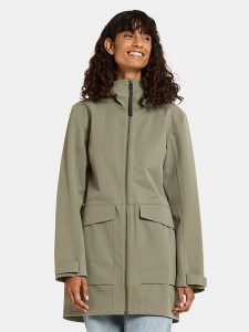 Didriksons Parka softshellowa "Fredrika" w kolorze khaki rozmiar: 48. Brązowe płaszcze Didriksons, bez wzorów, bez kaptura. Za 409,45 zł.