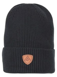 Peak Mountain Czapka "Maitre" w kolorze czarnym rozmiar: onesize. Czarne czapki Peak Mountain, z aplikacjami, prążkowane. Za 96,37 zł.