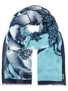 Olsen Szal w kolorze turkusowym rozmiar: onesize. Niebieskie szaliki Olsen, bez wzorów, z materiału. Za 52,99 zł.