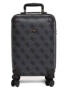 Guess Walizka w kolorze antracytowym - 32 x 53 x 22 cm rozmiar: onesize. Czarne walizki Guess, z aplikacjami, z materiału. Za 587,99 zł.