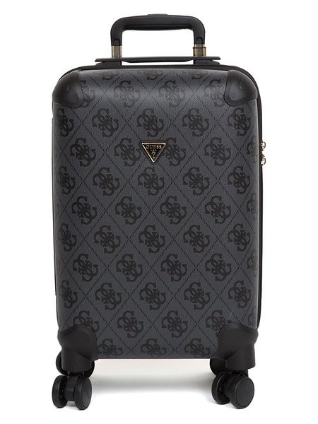 Guess Walizka w kolorze antracytowym - 32 x 53 x 22 cm rozmiar: onesize. Czarne walizki Guess, z aplikacjami, z materiału. Za 587,99 zł.