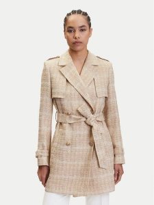 Marciano Guess Płaszcz przejściowy 5YGL00 7302A Beżowy Regular Fit. Brązowe płaszcze Marciano Guess, z aplikacjami, z bawełny, bez kaptura. Za 869,99 zł.