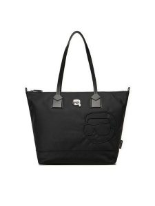 KARL LAGERFELD Torebka A1W30387 Czarny. Czarne shopper bag KARL LAGERFELD, bez wzorów, z materiału, bez dodatków. Za 619,99 zł.