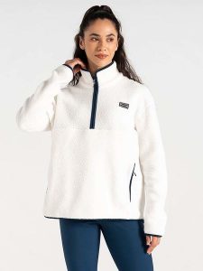 Dare 2b Bluza polarowa "Slide Out" w kolorze białym rozmiar: 46. Białe bluzy Dare 2b, bez wzorów, z polaru, bez kaptura. Za 122,67 zł.