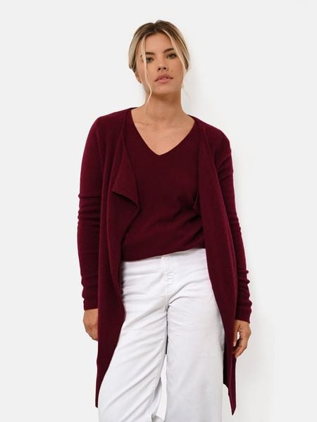 Just Cashmere Kaszmirowy kardigan "Brooke" w kolorze bordowym rozmiar: XL. Czerwone kardigany Just Cashmere, z kaszmiru. Za 478,99 zł.