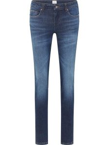 Mustang Dżinsy - Skinny fit - w kolorze granatowym rozmiar: W26/L34. Niebieskie jeansy Mustang, z aplikacjami. Za 131,74 zł.