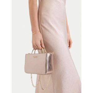 Torebka Nine West. Żółte kuferki Nine West, bez wzorów, bez dodatków. Za 199,99 zł.