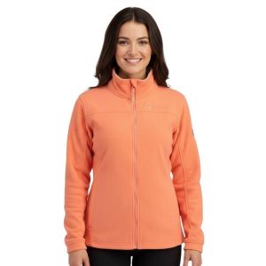 Bluza turystyczna damska Canadian Peak Ura. Brązowe bluzy Canadian Peak, s, bez wzorów, z polaru, z kapturem. Za 108,64 zł.