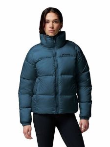 Columbia Kurtka zimowa "Puffect II" w kolorze niebieskim rozmiar: L. Niebieskie kurtki Columbia, na zimę, l, bez wzorów, z puchu, bez kaptura. Za 334,95 zł.