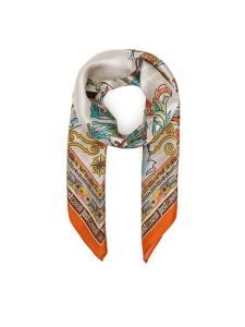 Just Cavalli Chusta 80RA2H01 ZG321 Czerwony. Czerwone apaszki i chusty Just Cavalli, bez wzorów, z jedwabiu. Za 409,99 zł.