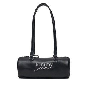 Torebka Tommy Jeans. Czarne torebki klasyczne Tommy Jeans, bez wzorów, z jeansu, bez dodatków. Za 409,99 zł.