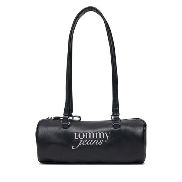 Torebka Tommy Jeans. Czarne torebki klasyczne Tommy Jeans, bez wzorów, z jeansu, bez dodatków. Za 409,99 zł.