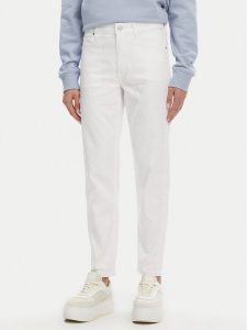 Calvin Klein Jeansy K20K208261 Biały Slim Fit. Białe jeansy Calvin Klein, bez wzorów, z bawełny. Za 249,99 zł.