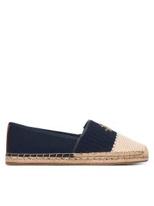 Tommy Hilfiger Espadryle Script Crochet Espadrille FW0FW09502 Granatowy. Niebieskie espadryle TOMMY HILFIGER, bez wzorów, z materiału, bez obcasa. Za 369,99 zł.