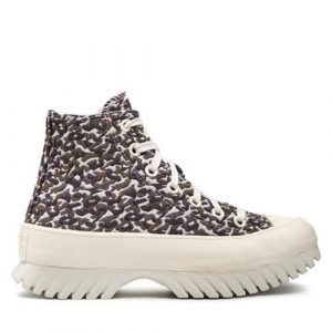 Buty do chodzenia damskie Converse Ctas Lugged 2.0 Hi. Czerwone buty sportowe Converse, bez wzorów, z materiału, bez zapięcia, trekkingowe. Za 389,10 zł.