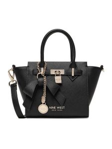 Nine West Torebka CEO-Chelsea-Charm-I-LX10187 Czarny. Czarne torebki klasyczne Nine West, bez wzorów, z materiału, bez dodatków. Za 329,99 zł.