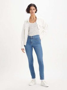 Levi's Dżinsy "311" - Skinny fit - w kolorze niebieskim rozmiar: W29/L32. Niebieskie jeansy Levi's®, z aplikacjami. Za 184,46 zł.