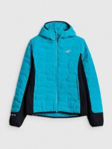 4F Kurtka trekkingowa z wypełnieniem Primaloft Silver damska - turkusowa L. Niebieskie kurtki 4f, na lato, l, bez wzorów, z materiału, bez kaptura. Za 399,99 zł.