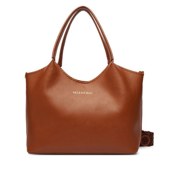 Torebka Valentino. Brązowe shopper bag Valentino, bez wzorów, bez dodatków. Za 759,99 zł.