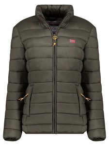 Geographical Norway Kurtka pikowana "Atikolor" w kolorze khaki rozmiar: onesize. Brązowe kurtki Geographical Norway, bez wzorów, bez kaptura. Za 166,88 zł.