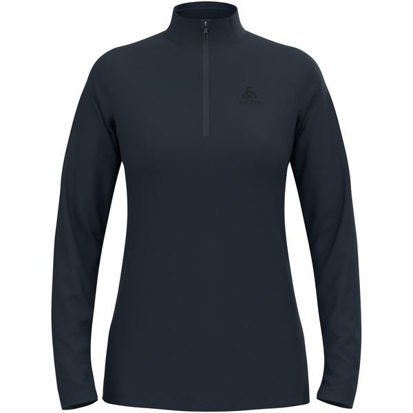 Bluza techniczna damska ODLO Essential Light Mid Layer 1/2 zip. Niebieskie bluzy ODLO, bez wzorów, bez kaptura. Za 349,99 zł.
