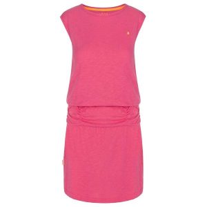 Damska bluzka sportowa z pętelką w kolorze różowym. Czerwone sukienki ZSPORT, na lato, xs, bez wzorów, sportowe, bez kołnierzyka, bez ramiączek, mini, sportowe. Za 151,99 zł.