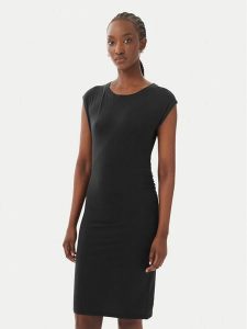 Vero Moda Sukienka codzienna Ava Sarah 10346941 Czarny Slim Fit. Czarne sukienki Vero Moda, na co dzień, l, bez wzorów, z lyocellu, bez kołnierzyka, bez ramiączek, proste. Za 119,99 zł.