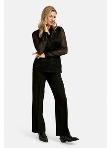 Milano Italy Bluzka w kolorze czarnym rozmiar: 48. Czarne bluzki Milano Italy, bez wzorów, bez kołnierzyka, bez ramiączek. Za 173,99 zł.