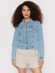ONLY Kurtka jeansowa Wonder 15243147 Niebieski Regular Fit. Niebieskie kurtki ONLY, l, bez wzorów, z bawełny, bez kaptura. Za 139,99 zł.