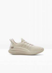 Sneakersy Skechers z pianką memory. Brązowe buty sportowe bonprix, bez wzorów, bez zapięcia. Za 269,99 zł.