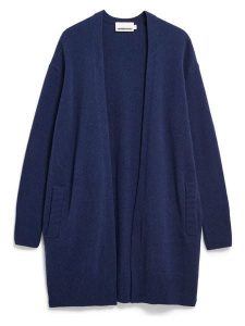 Armedangels Wełniany kardigan "Kassandraa" w kolorze niebieskim rozmiar: M. Niebieskie kardigany ARMEDANGELS, m, bez wzorów, z wełny, bez ramiączek. Za 295,86 zł.